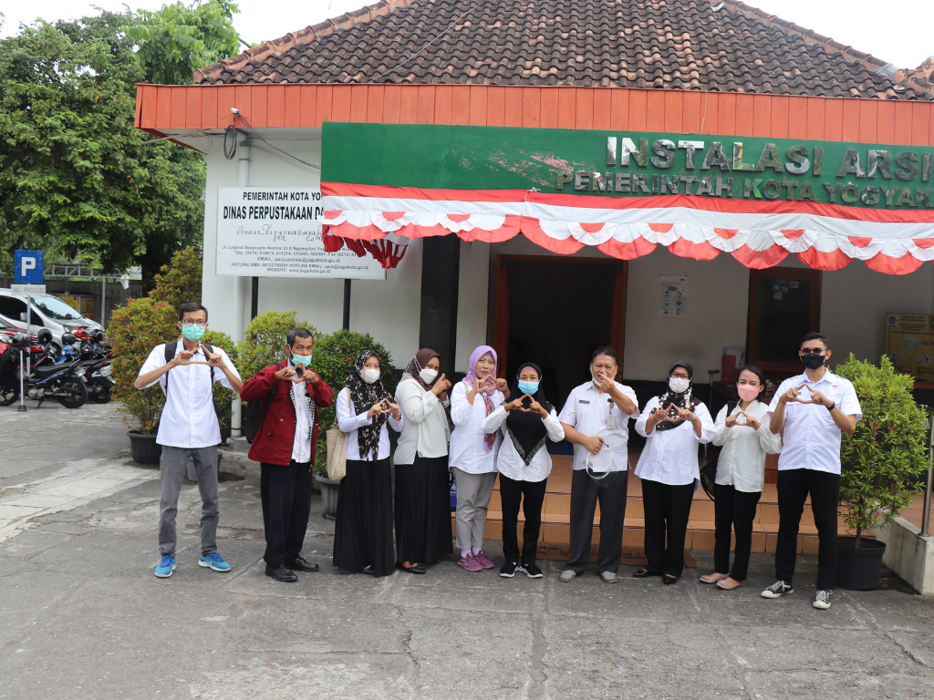 Kunjungan Dinas Perpustakaan Dan Kearsipan Kabupaten Gunungkidul Di Arsip Kota Yogyakarta