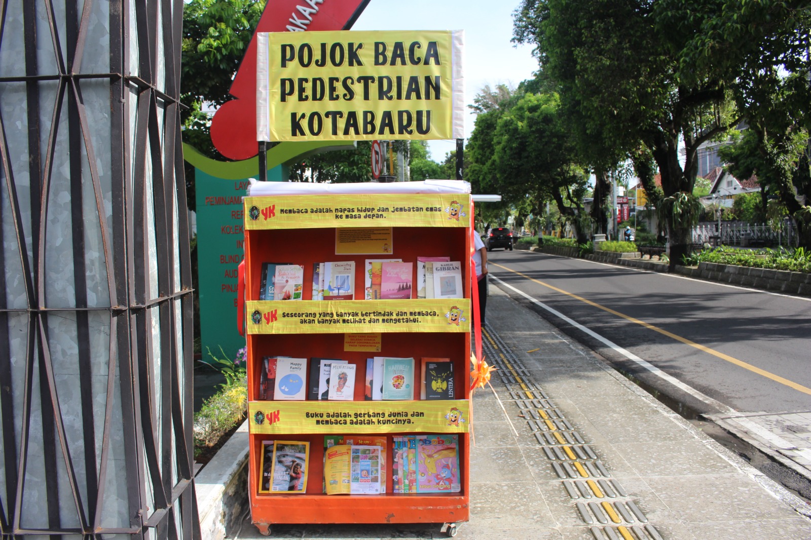 Perpustakaan Kota Jogja Hadirkan Pojok Baca di Pedestrian Kotabaru
